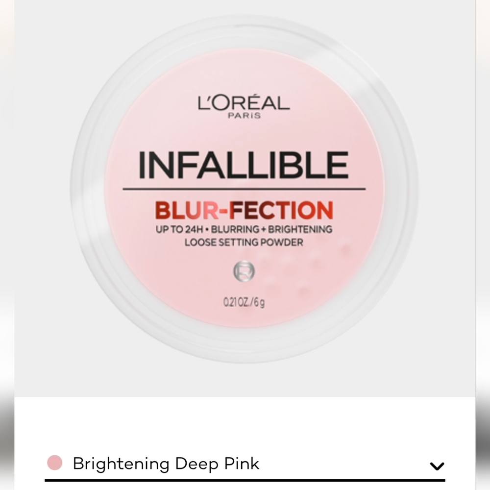 Infallible Blur-Fection Loose Setting Powder - Deep Pink / Punk Medium Deep